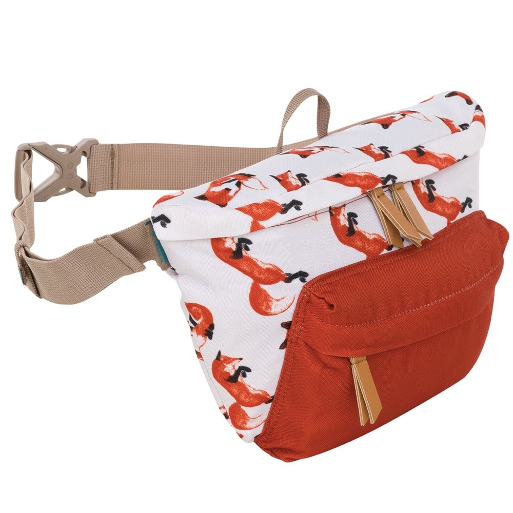 Cabela's White & Rust Fox Print Waist Bag